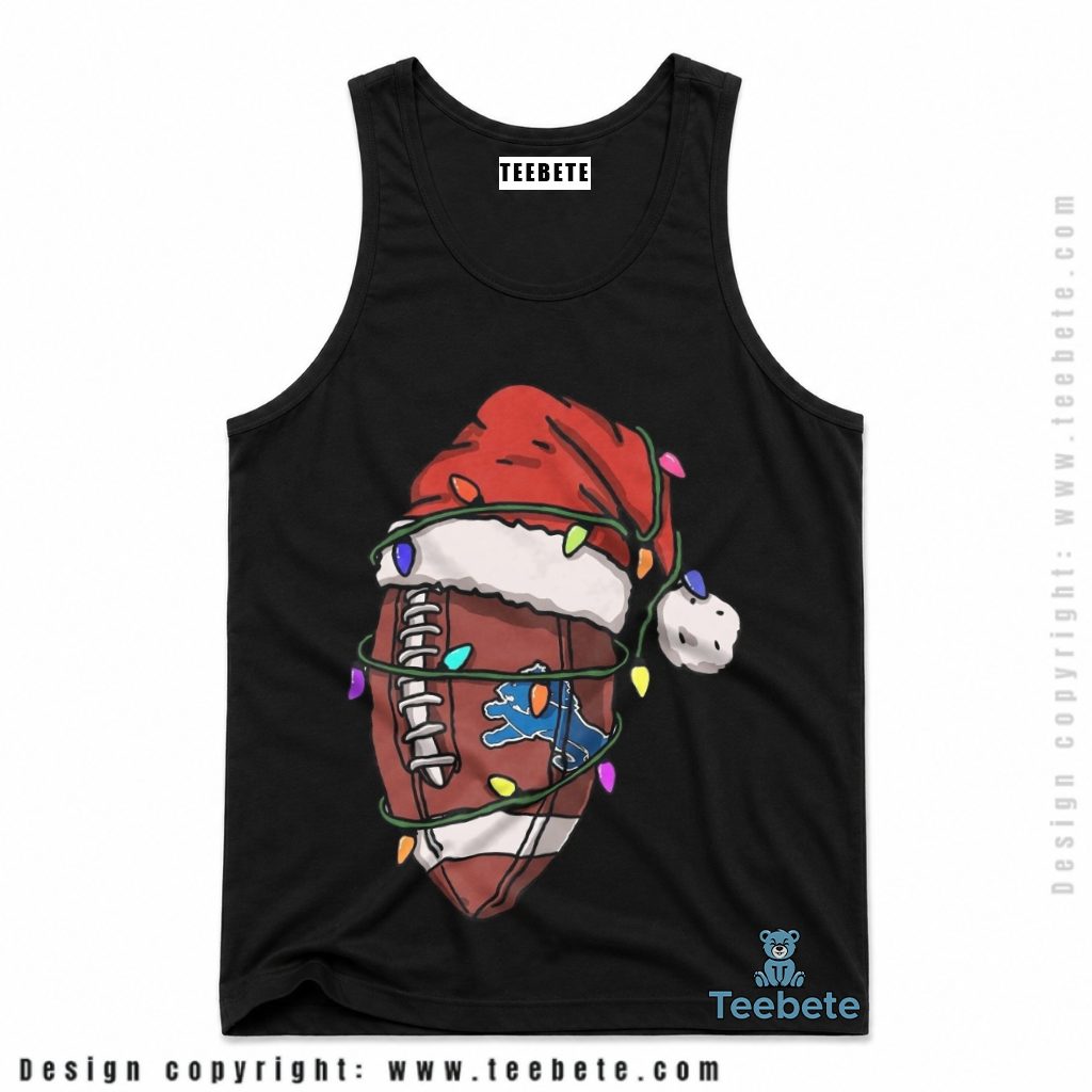 Detroit Lions Football Christmas Lights Tanktop Detroit Lions Football Christmas Lights Tanktop
