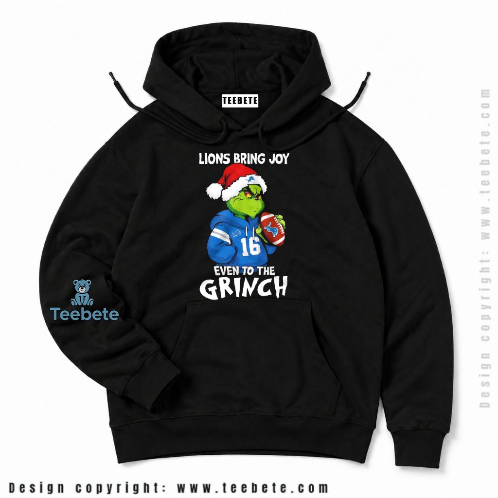 Detroit Lions Grinch Bring Joy Hoodie Detroit Lions Grinch Bring Joy Hoodie