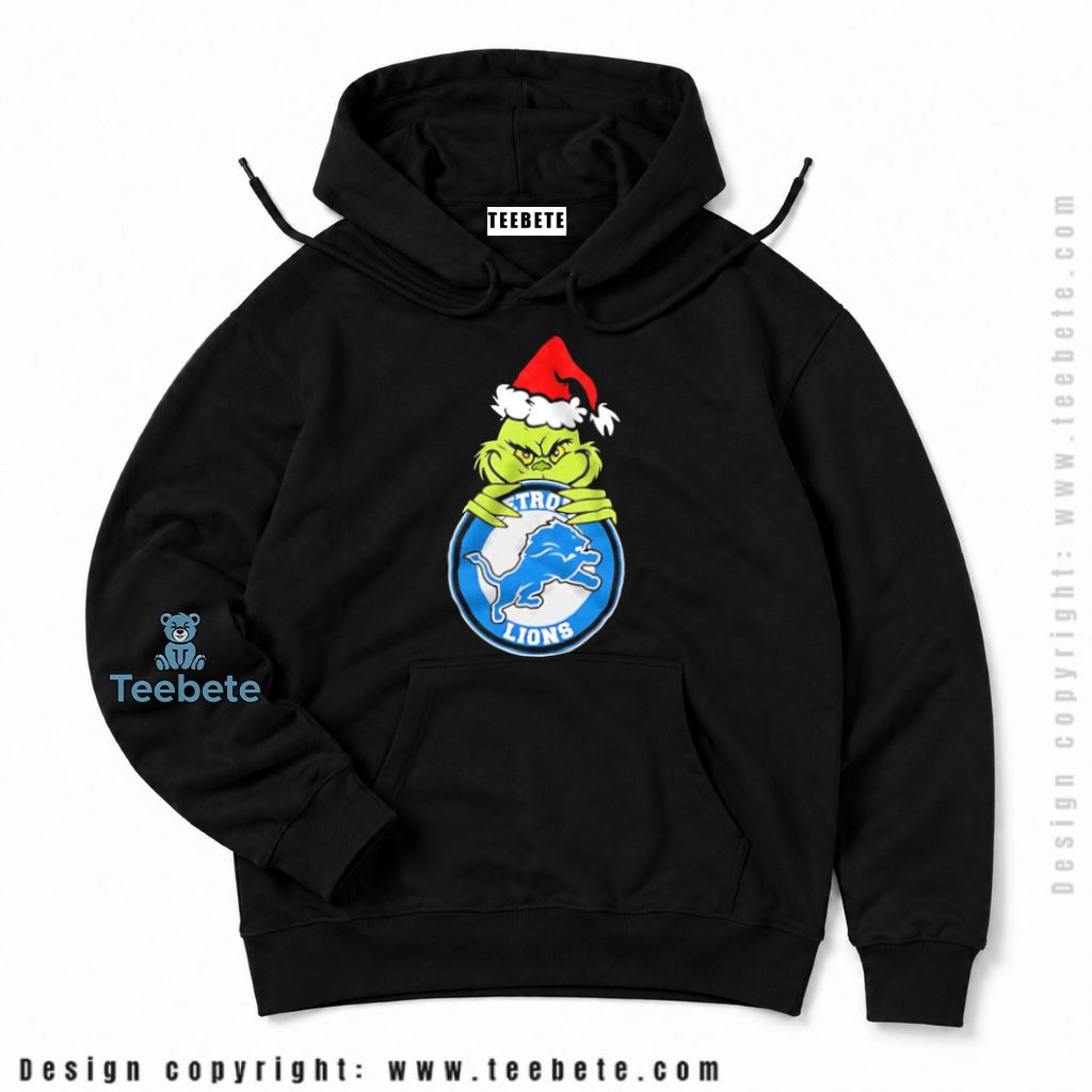 Detroit Lions Grinch Logo Christmas Hoodie Detroit Lions Grinch Logo Christmas Hoodie