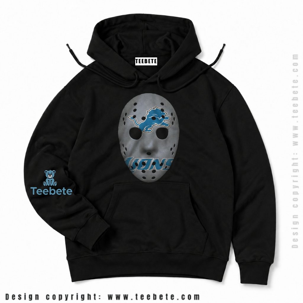 Detroit Lions Hockey Mask Halloween Hoodie Detroit Lions Hockey Mask Halloween Hoodie