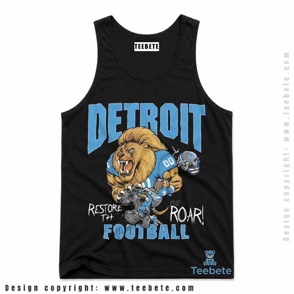 Detroit Lions Restore The Roar Tanktop Detroit Lions Restore The Roar Tanktop