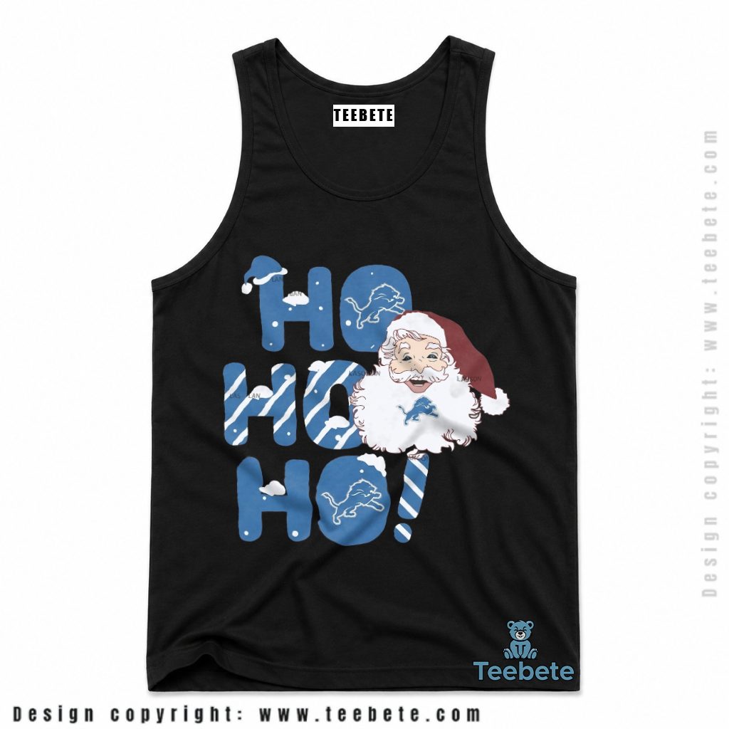 Detroit Lions Santa Ho Ho Ho Tanktop Detroit Lions Santa Ho Ho Ho Tanktop