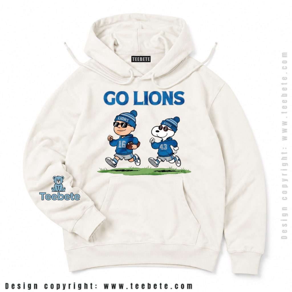 Detroit Lions Snoopy Beanie Jog Hoodie Detroit Lions Snoopy Beanie Jog Hoodie