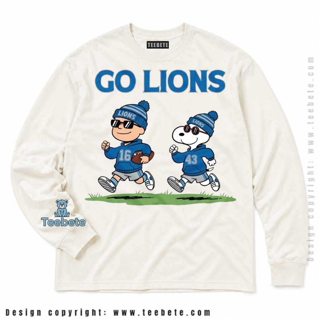 Detroit Lions Snoopy Beanie Jog Long Sleeve Detroit Lions Snoopy Beanie Jog Long Sleeve