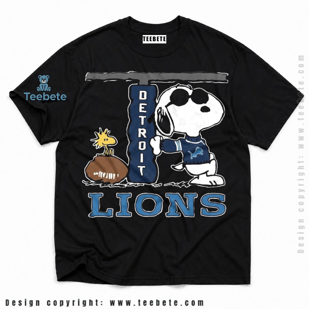 Detroit Lions Snoopy Cool Football Shirt