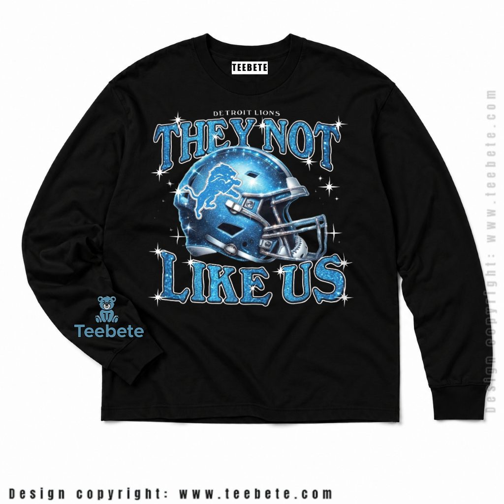 Detroit Lions They Not Like Us Long Sleeve Detroit Lions They Not Like Us Long Sleeve
