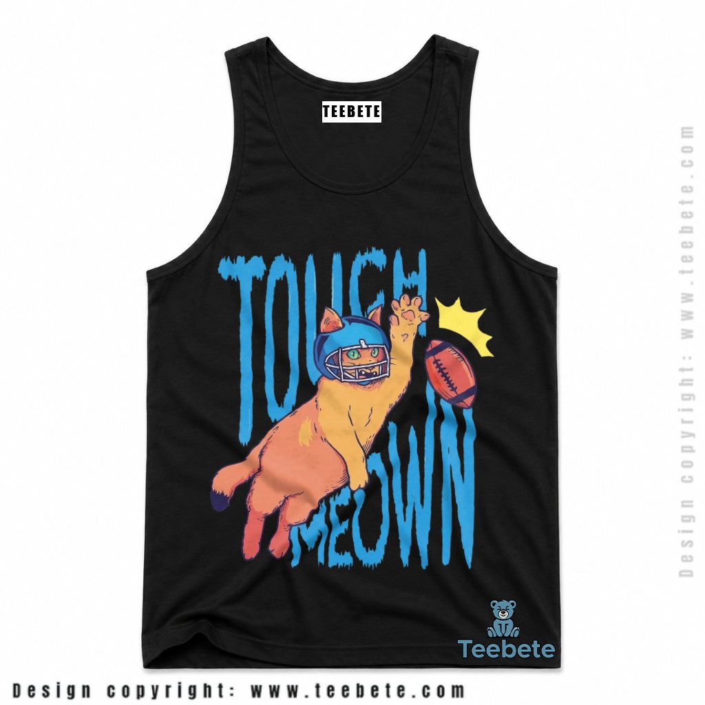 Detroit Lions Touch Meown Cat Fan Tanktop Detroit Lions Touch Meown Cat Fan Tanktop