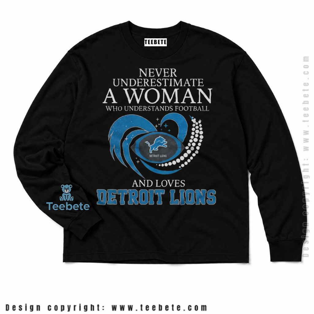 Detroit Lions Woman Who Understands Football Long Sleeve Detroit Lions Woman Who Understands Football Long Sleeve