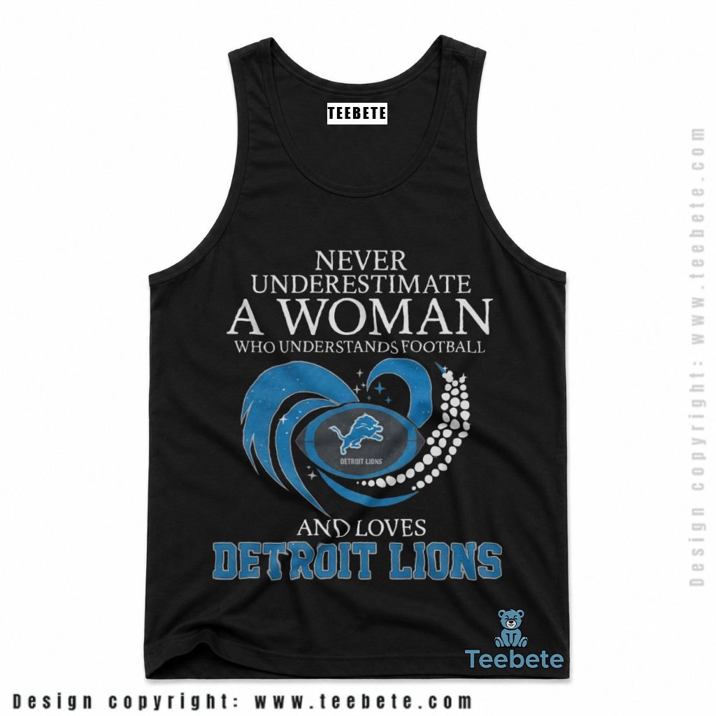 Detroit Lions Woman Who Understands Football Tanktop Detroit Lions Woman Who Understands Football Tanktop