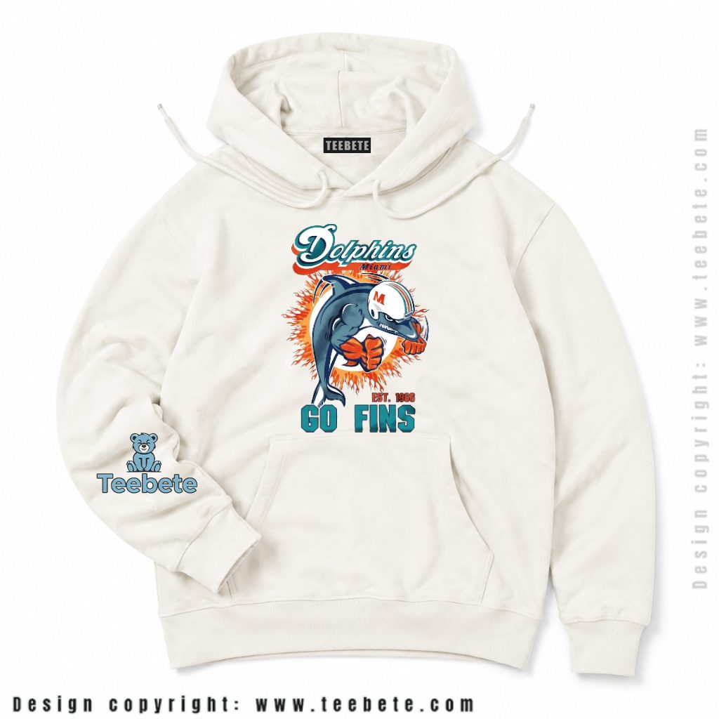 Miami Dolphins Go Fins Est. 1966 Hoodie Miami Dolphins Go Fins Est. 1966 Hoodie