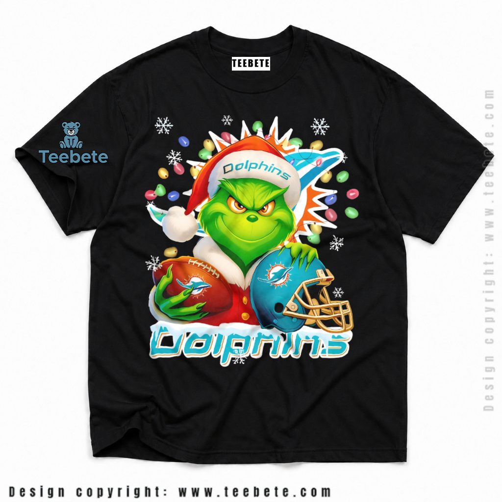 Miami Dolphins Grinch Holiday Lights Shirt