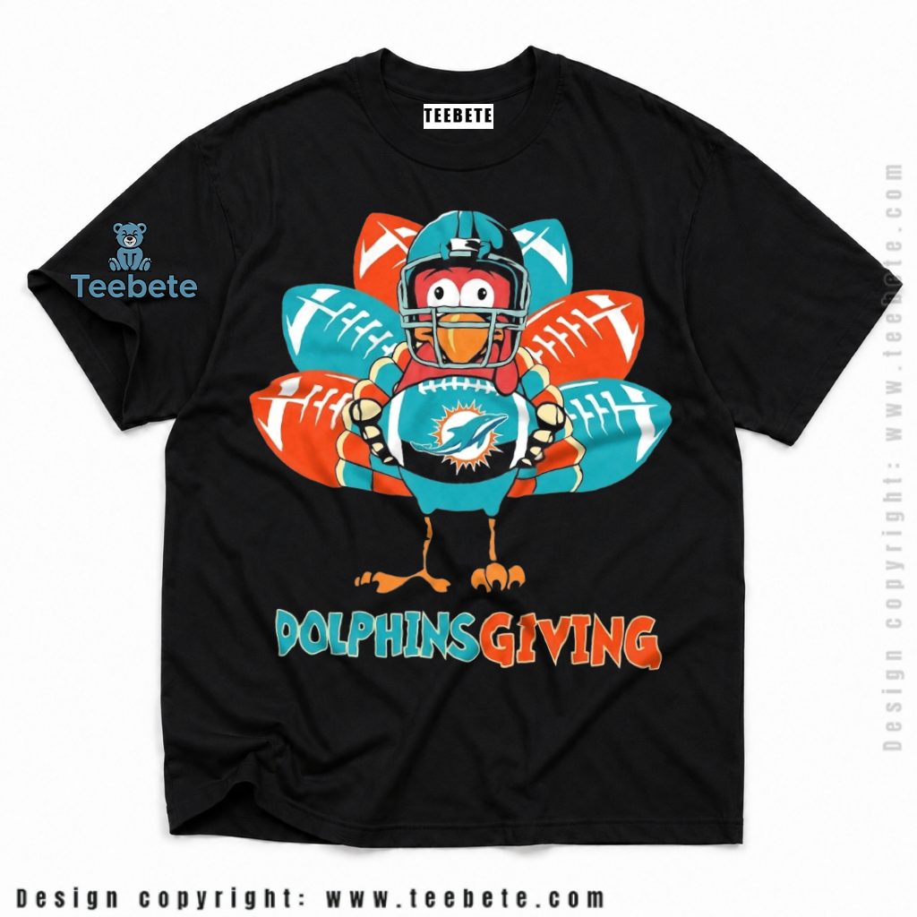 Miami Dolphins Happy Thanksgiving Turkey Shirt