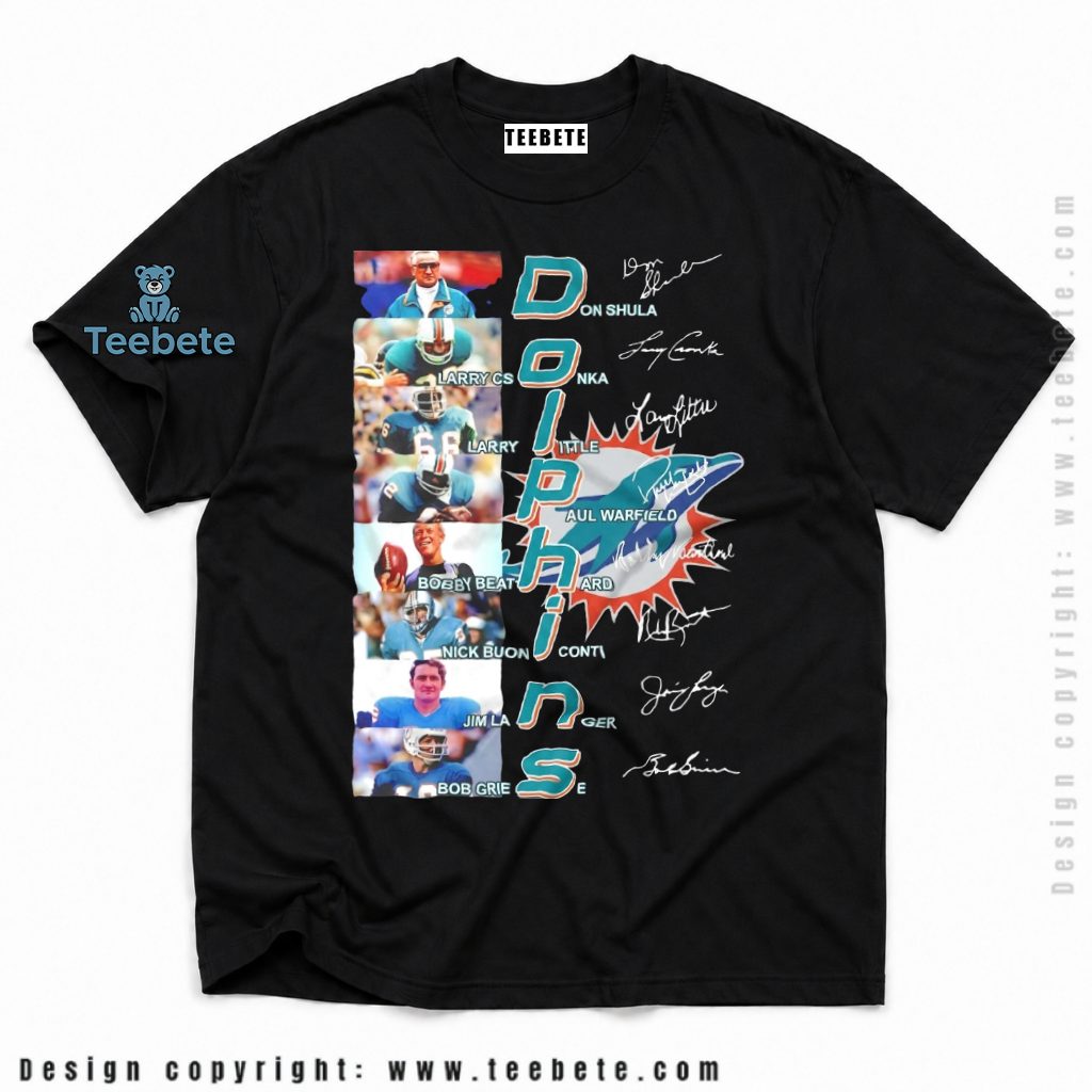 Miami Dolphins Legends Signature Autograph Shirt