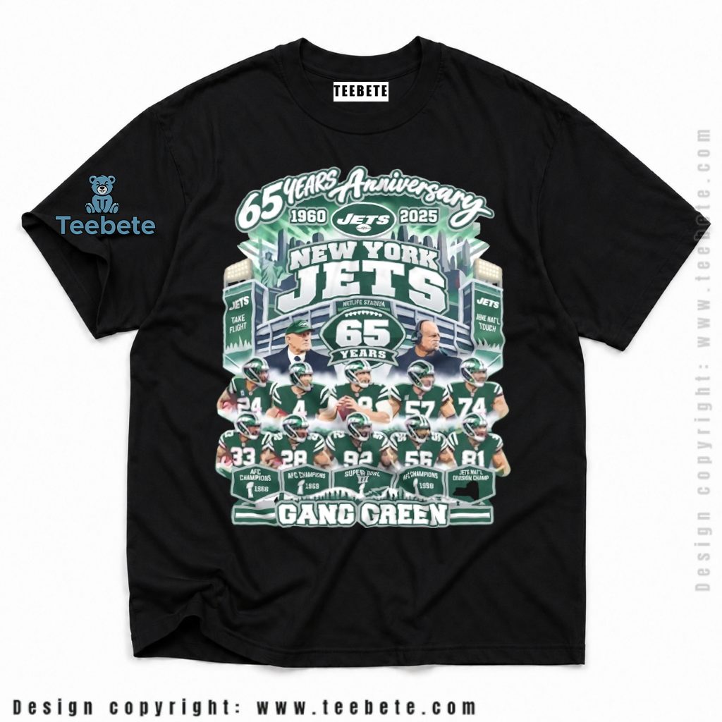 New York Jets 65th Anniversary Gang Green Shirt