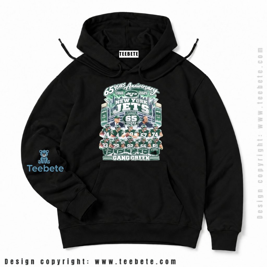 New York Jets 65th Anniversary Gang Green Hoodie New York Jets 65th Anniversary Gang Green Hoodie