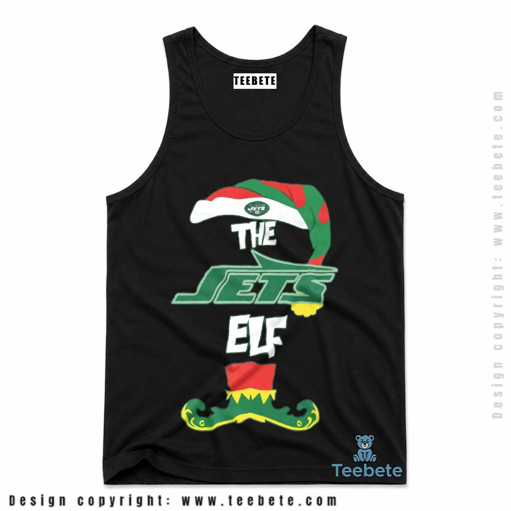New York Jets Elf Christmas Costume Tanktop New York Jets Elf Christmas Costume Tanktop