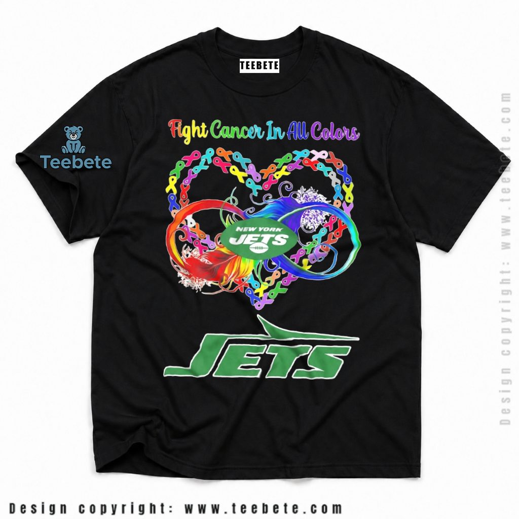 New York Jets Fight Cancer Awareness Ribbon Shirt