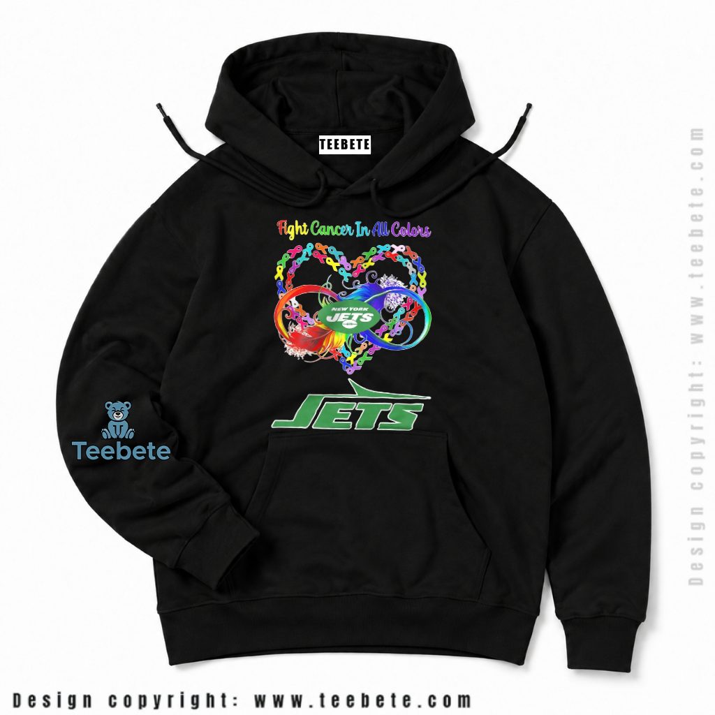 New York Jets Fight Cancer Awareness Ribbon Hoodie New York Jets Fight Cancer Awareness Ribbon Hoodie