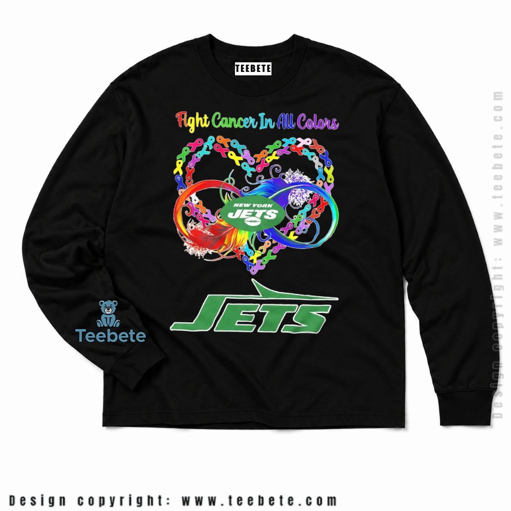 New York Jets Fight Cancer Awareness Ribbon Long Sleeve New York Jets Fight Cancer Awareness Ribbon Long Sleeve