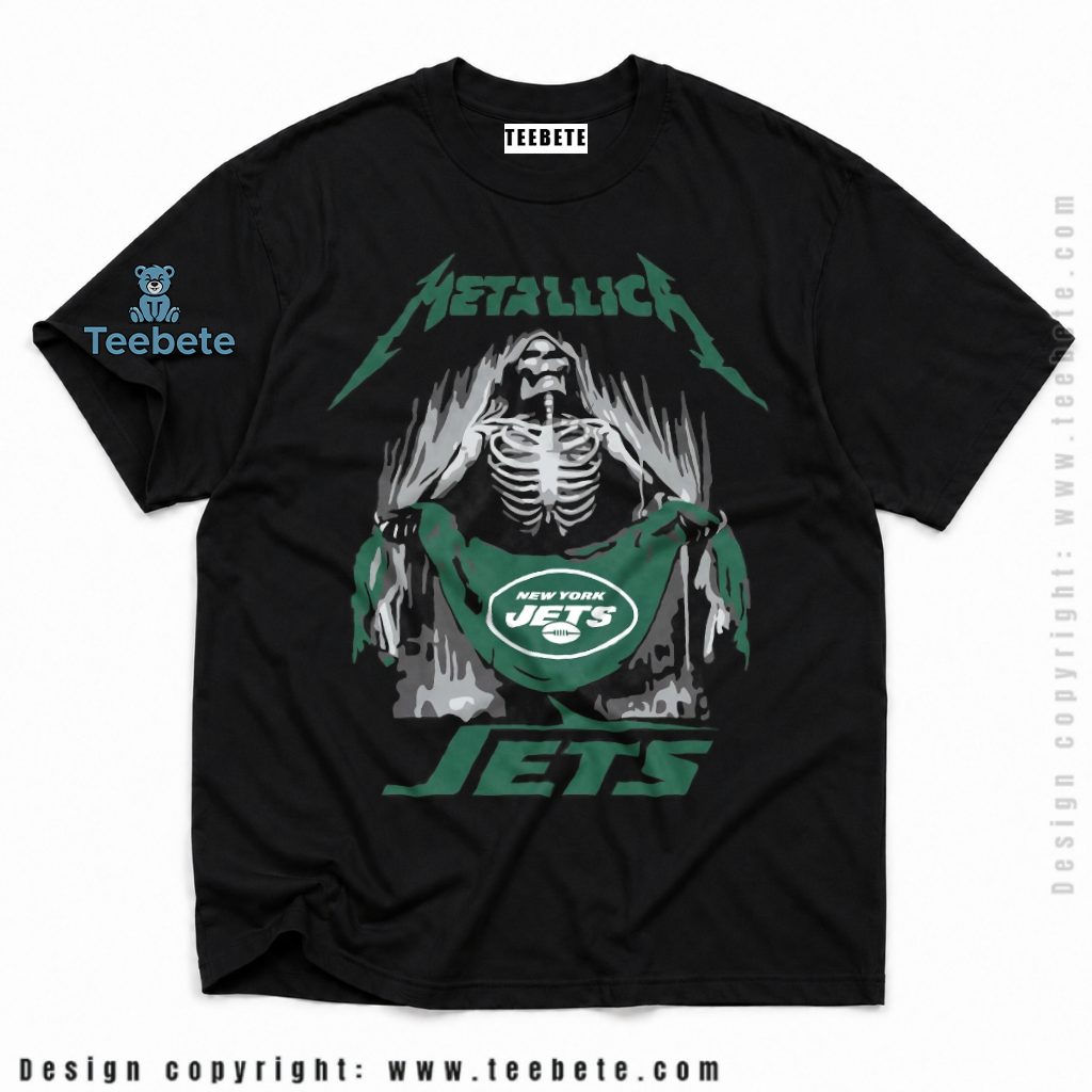 New York Jets Grim Reaper Skeleton Halloween Shirt