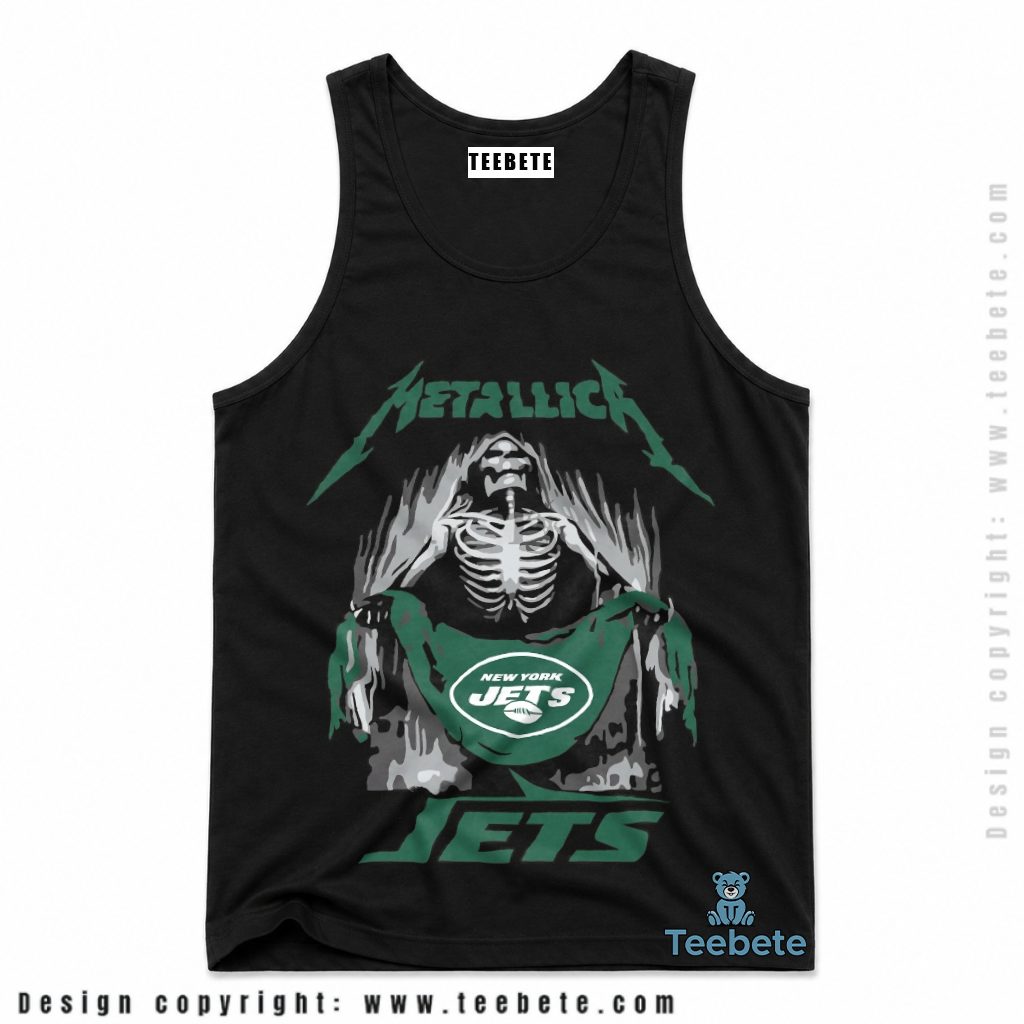New York Jets Grim Reaper Skeleton Halloween Tanktop New York Jets Grim Reaper Skeleton Halloween Tanktop