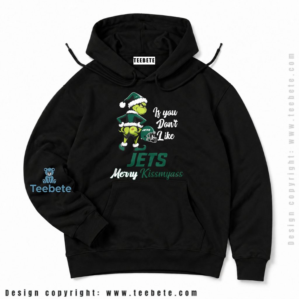New York Jets Grinch And Elf Holiday Hoodie New York Jets Grinch And Elf Holiday Hoodie