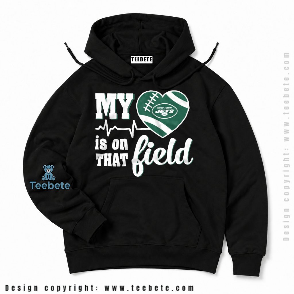 New York Jets Heartbeat On The Field Hoodie New York Jets Heartbeat On The Field Hoodie