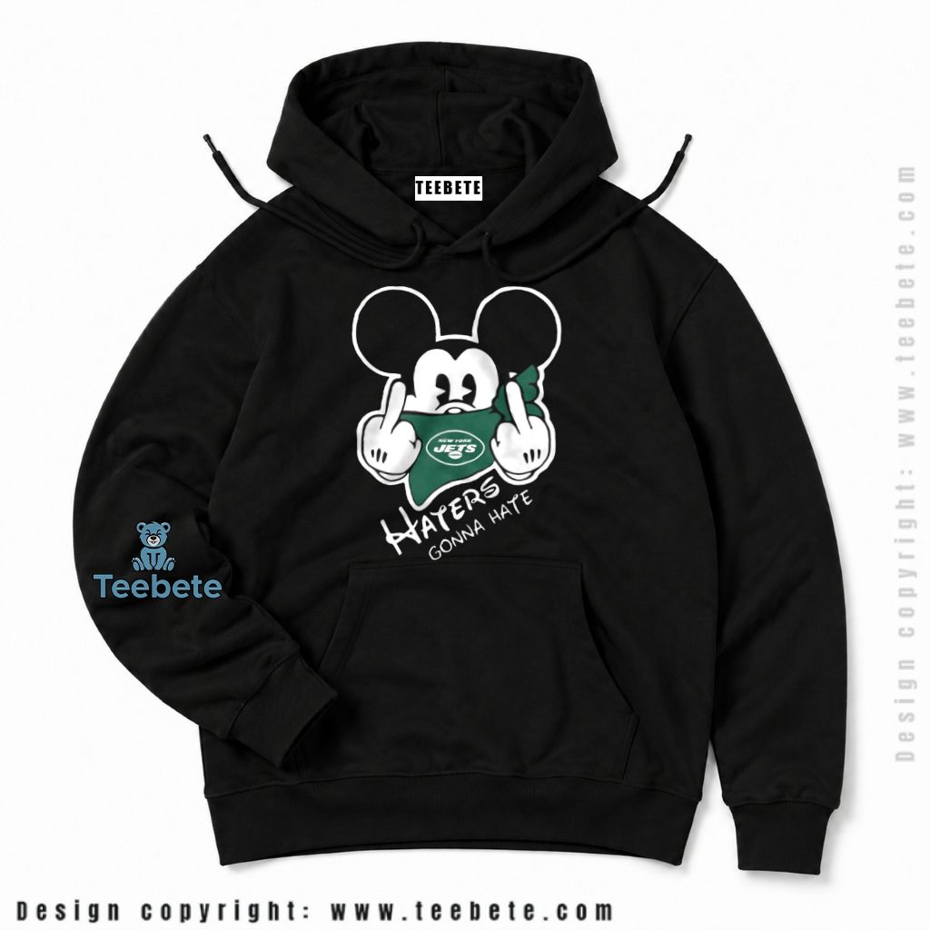 New York Jets Mickey Haters Gonna Hate Bandana Hoodie New York Jets Mickey Haters Gonna Hate Bandana Hoodie