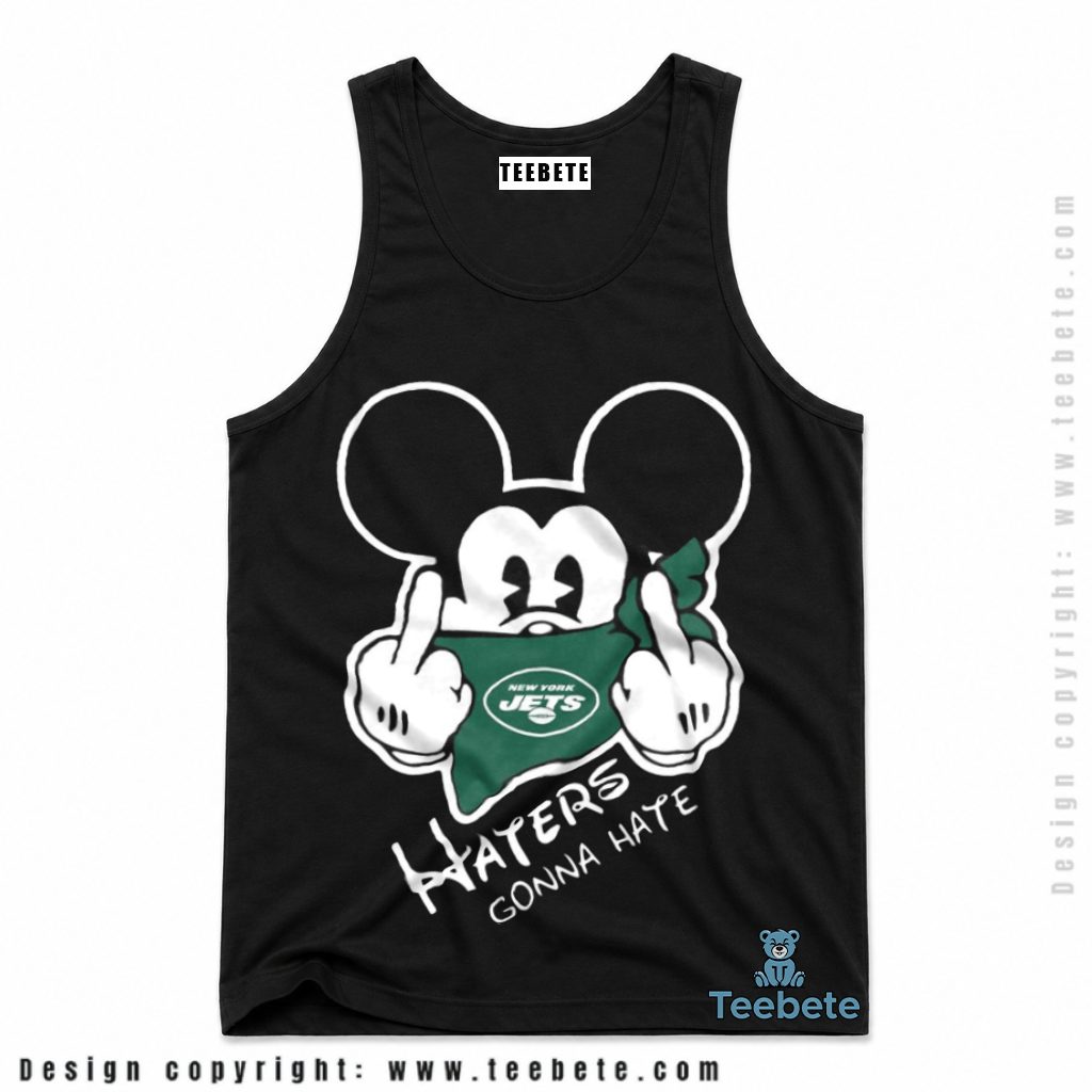New York Jets Mickey Haters Gonna Hate Bandana Tanktop New York Jets Mickey Haters Gonna Hate Bandana Tanktop