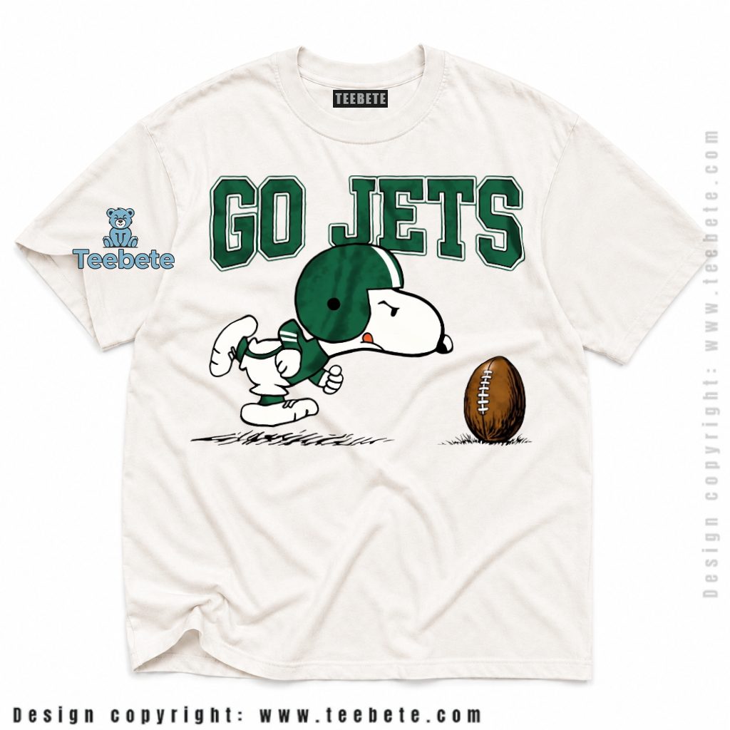 New York Jets Snoopy Football Player Shirt