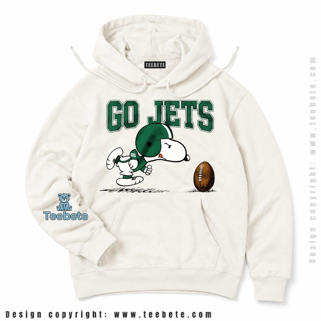New York Jets Snoopy Football Player Hoodie New York Jets Snoopy Football Player Hoodie