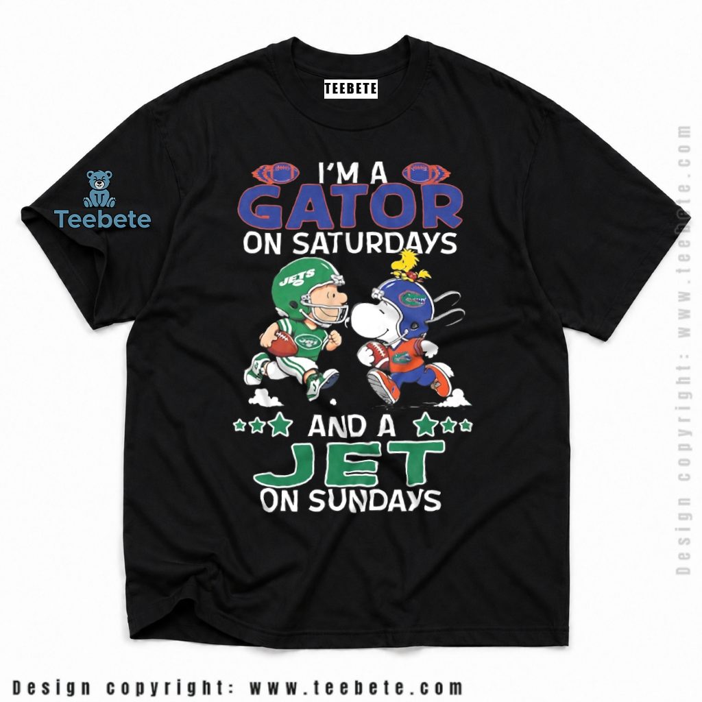 New York Jets Snoopy Gator Saturdays Shirt