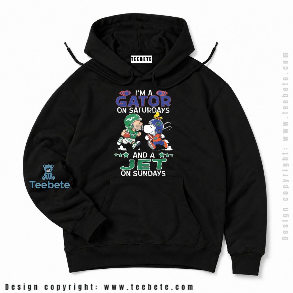 New York Jets Snoopy Gator Saturdays Hoodie New York Jets Snoopy Gator Saturdays Hoodie