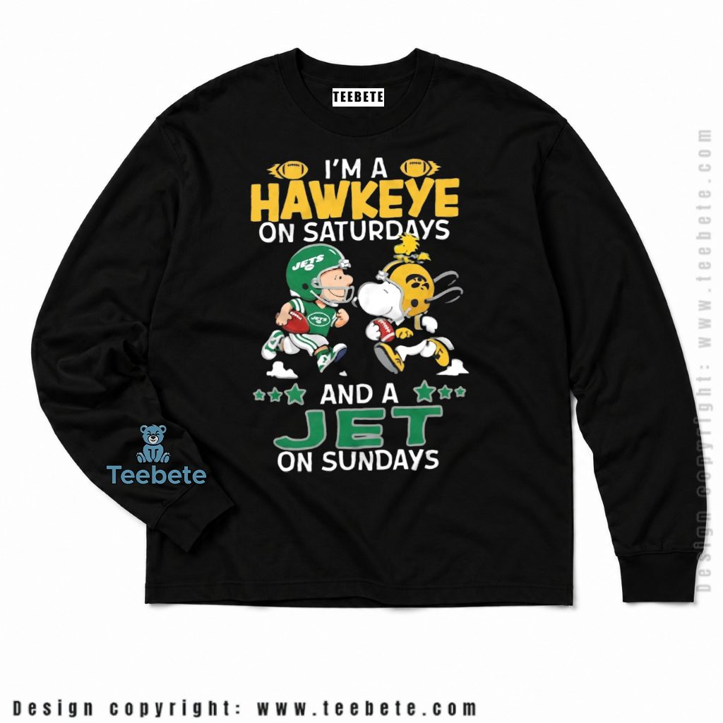 New York Jets Snoopy Hawkeye Saturdays Long Sleeve New York Jets Snoopy Hawkeye Saturdays Long Sleeve