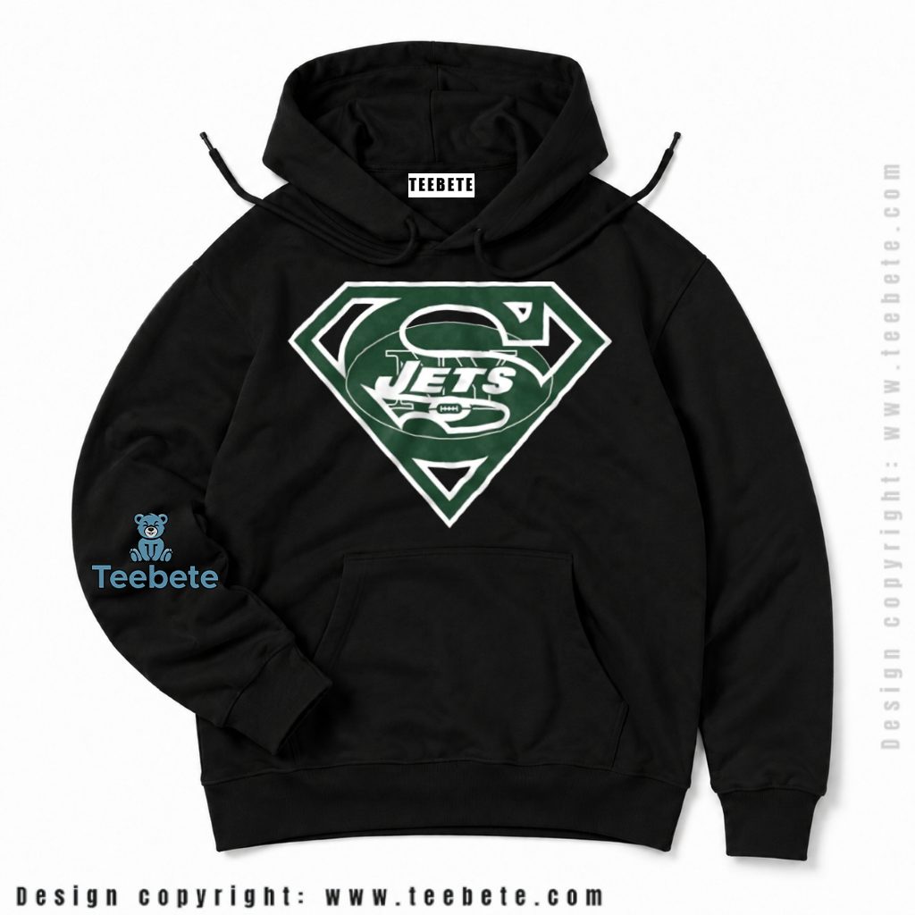 New York Jets Superman Emblem Logo Hoodie New York Jets Superman Emblem Logo Hoodie