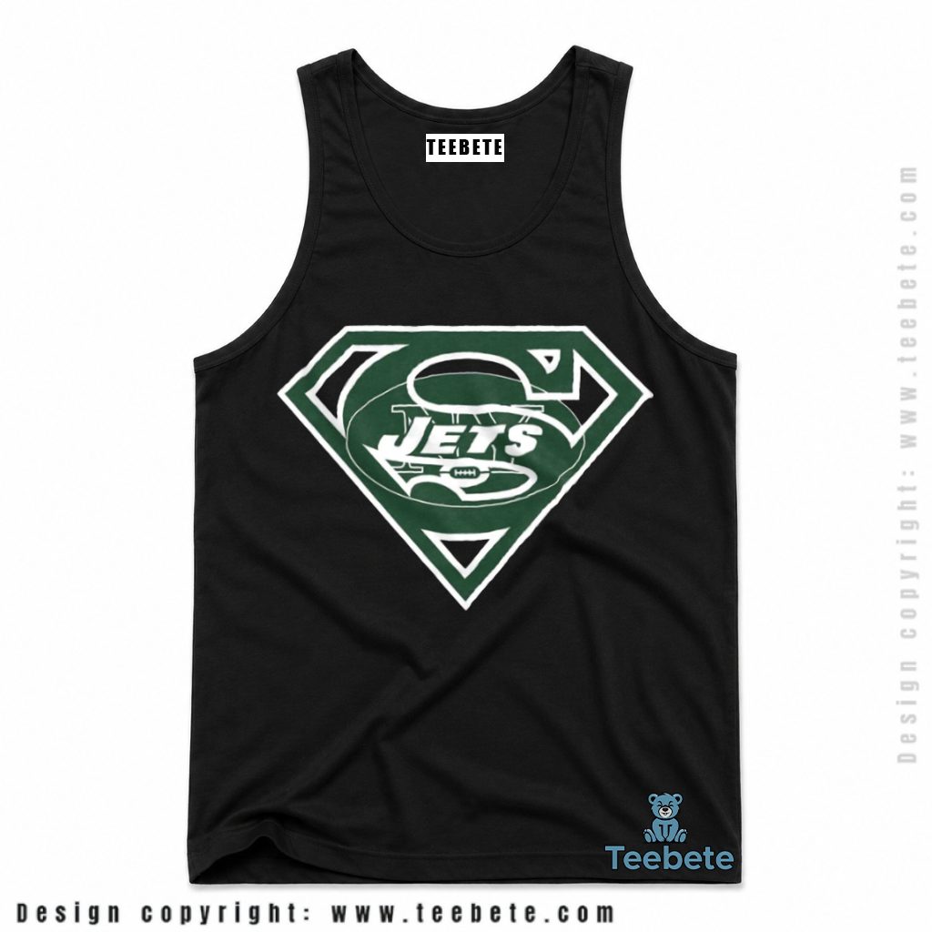 New York Jets Superman Emblem Logo Tanktop New York Jets Superman Emblem Logo Tanktop