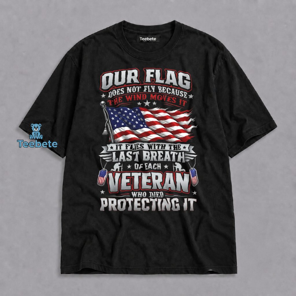 Patriotic US Veteran American Flag Military Quote Shirt
