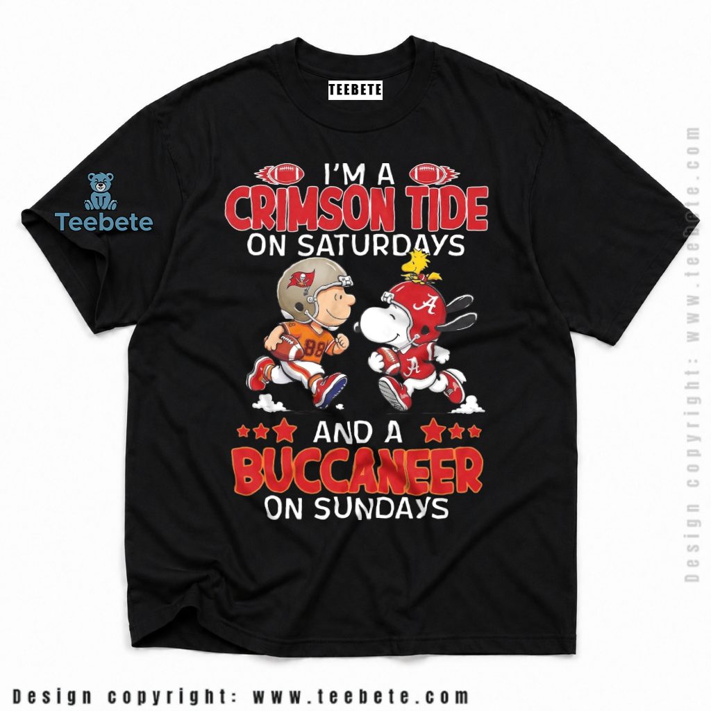 Tampa Bay Buccaneers Crimson Tide Saturday Snoopy Shirt