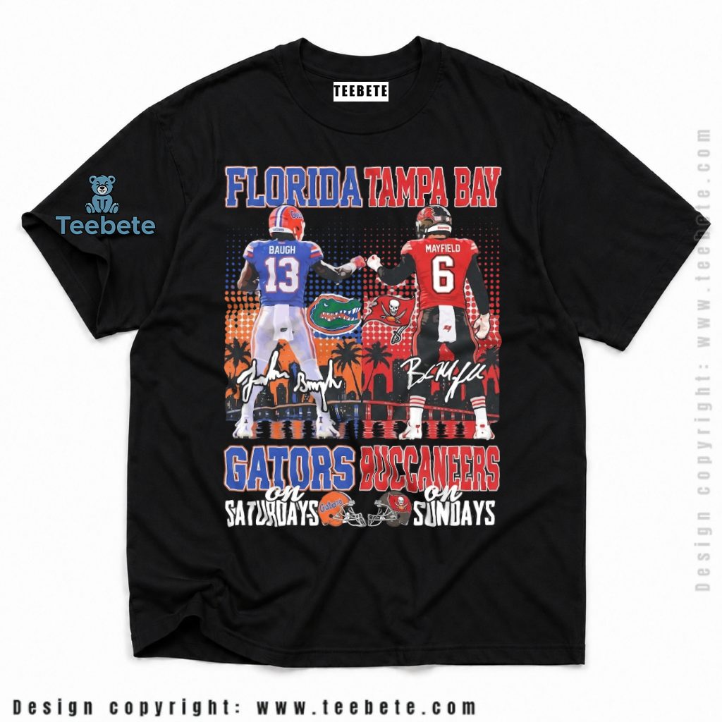 Tampa Bay Buccaneers Gators Saturday Sunday Skyline Shirt