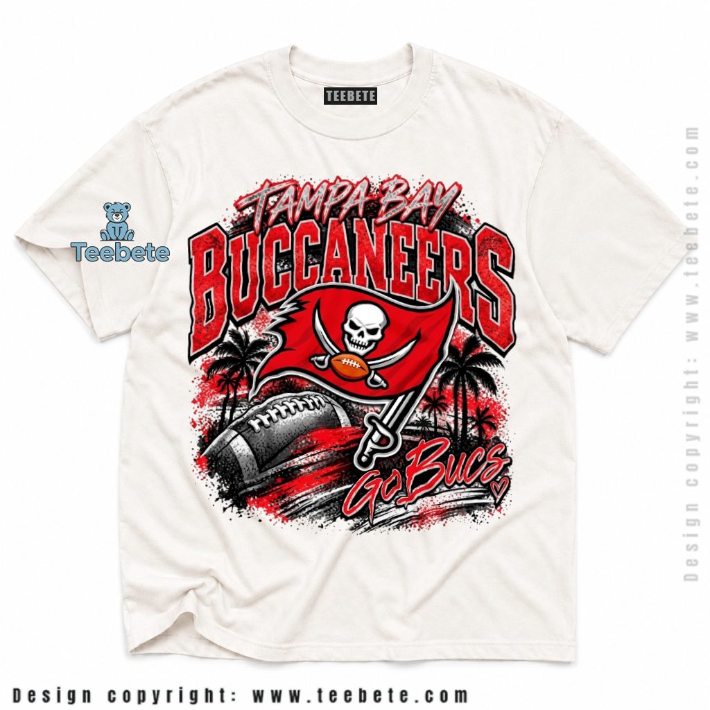 Tampa Bay Buccaneers Go Bucs Skull Flag Shirt
