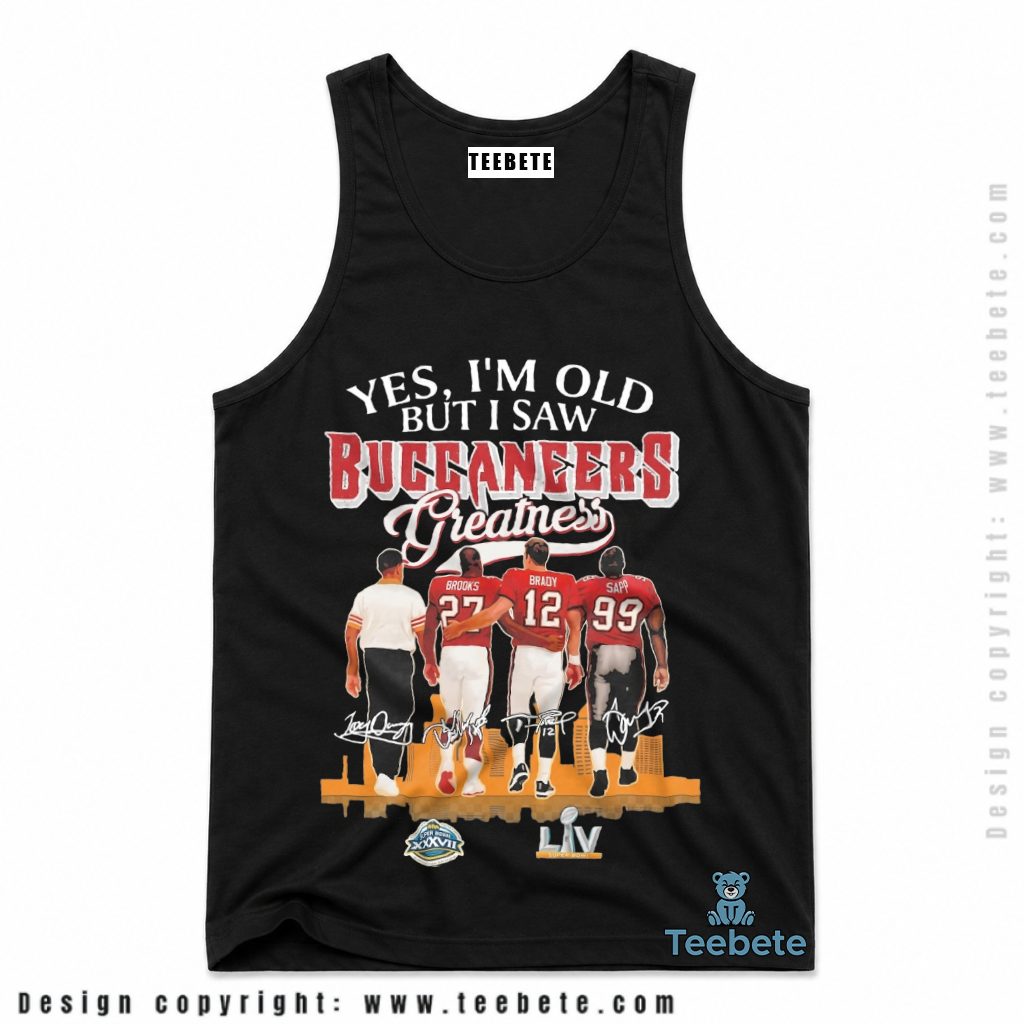 Tampa Bay Buccaneers Greatness Legends Skyline Tanktop Tampa Bay Buccaneers Greatness Legends Skyline Tanktop