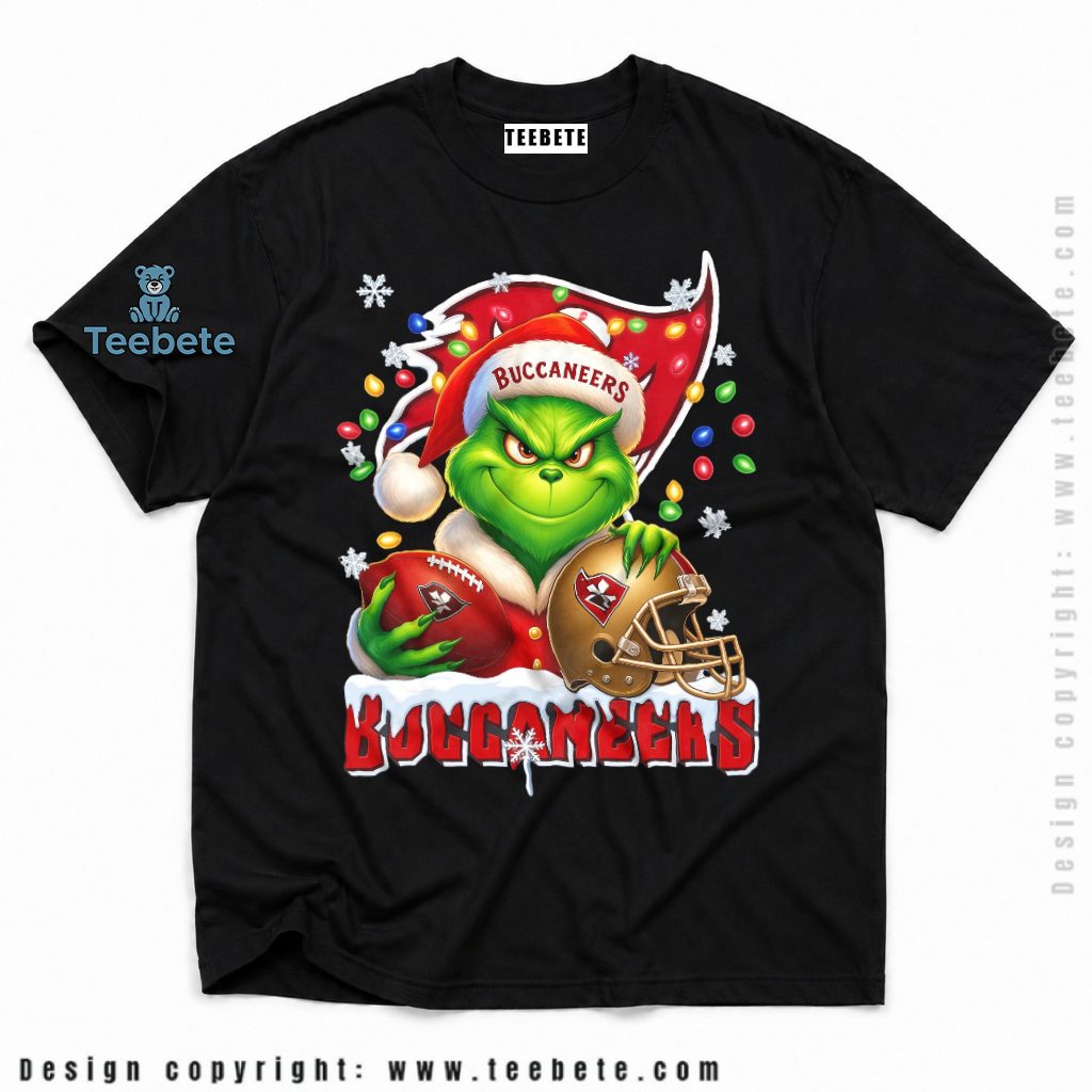 Tampa Bay Buccaneers Grinch Christmas Helmet Shirt