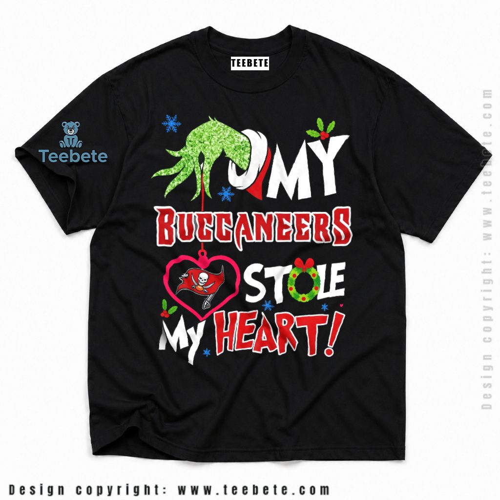 Tampa Bay Buccaneers Grinch Hand Stole Heart Shirt