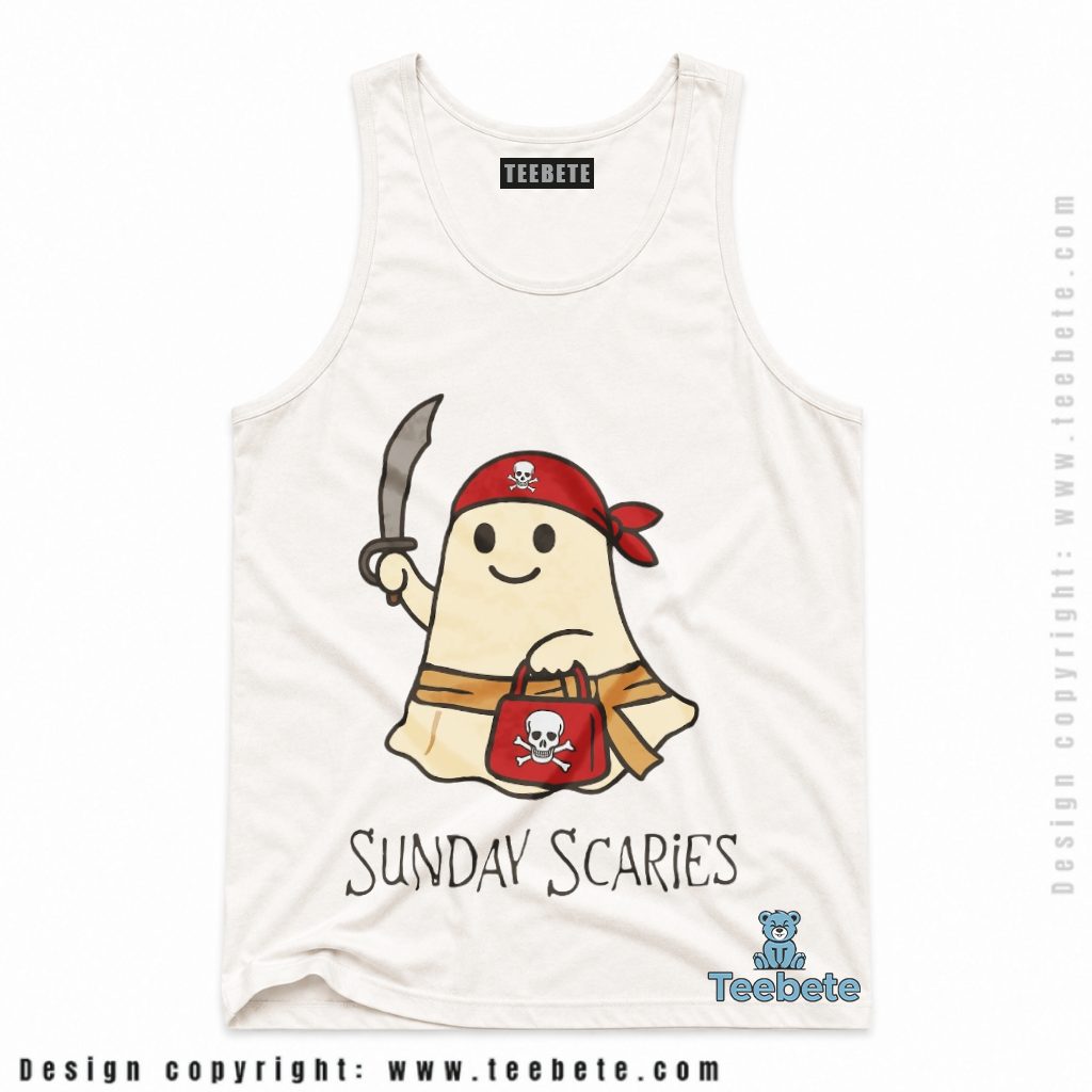 Tampa Bay Buccaneers Halloween Ghost Sunday Scaries Tanktop Tampa Bay Buccaneers Halloween Ghost Sunday Scaries Tanktop