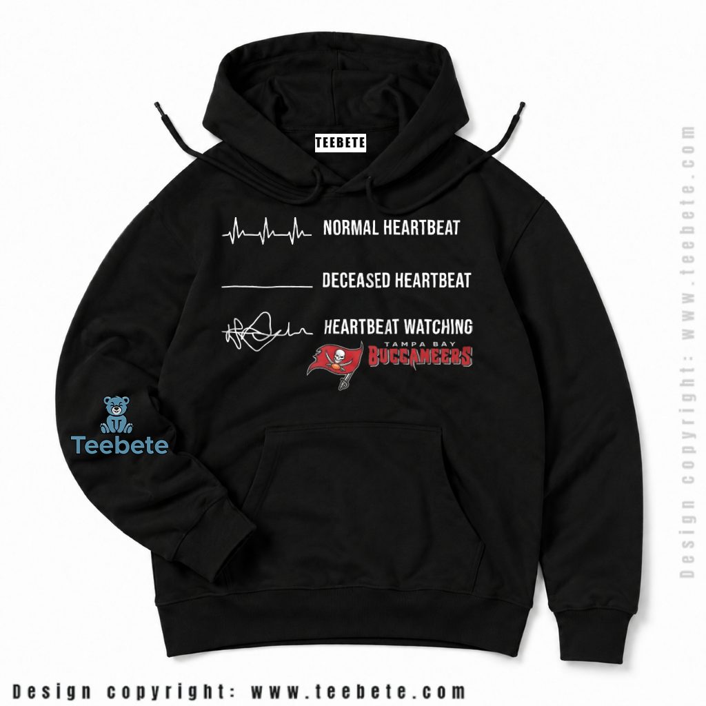 Tampa Bay Buccaneers Heartbeat Watching Football Hoodie Tampa Bay Buccaneers Heartbeat Watching Football Hoodie