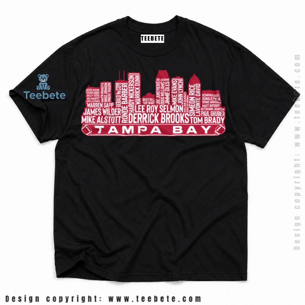 Tampa Bay Buccaneers Legends Skyline Names Shirt