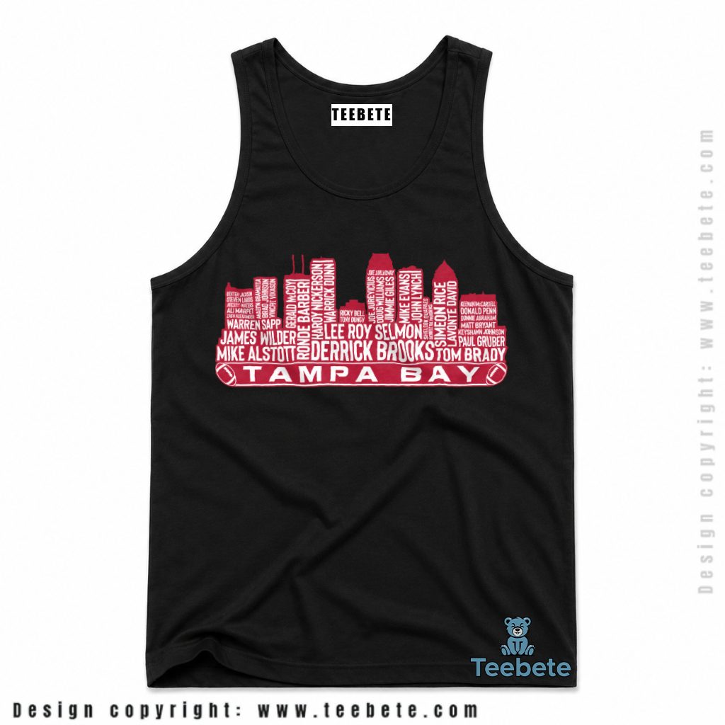 Tampa Bay Buccaneers Legends Skyline Names Tanktop Tampa Bay Buccaneers Legends Skyline Names Tanktop