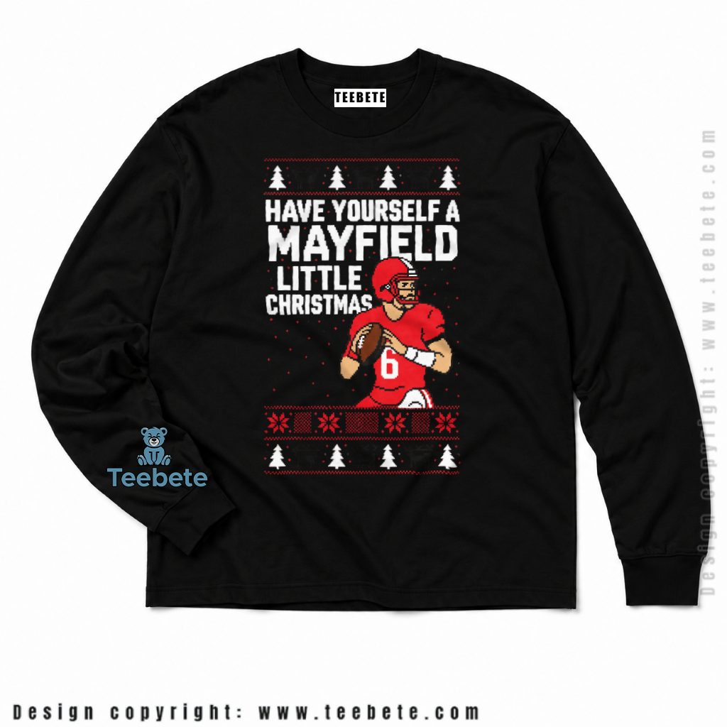 Tampa Bay Buccaneers Mayfield Christmas Player Long Sleeve Tampa Bay Buccaneers Mayfield Christmas Player Long Sleeve