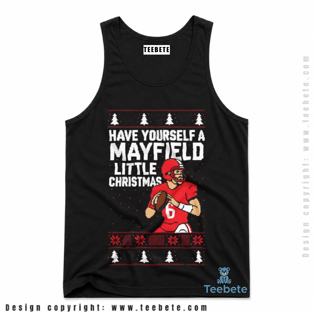 Tampa Bay Buccaneers Mayfield Christmas Player Tanktop Tampa Bay Buccaneers Mayfield Christmas Player Tanktop