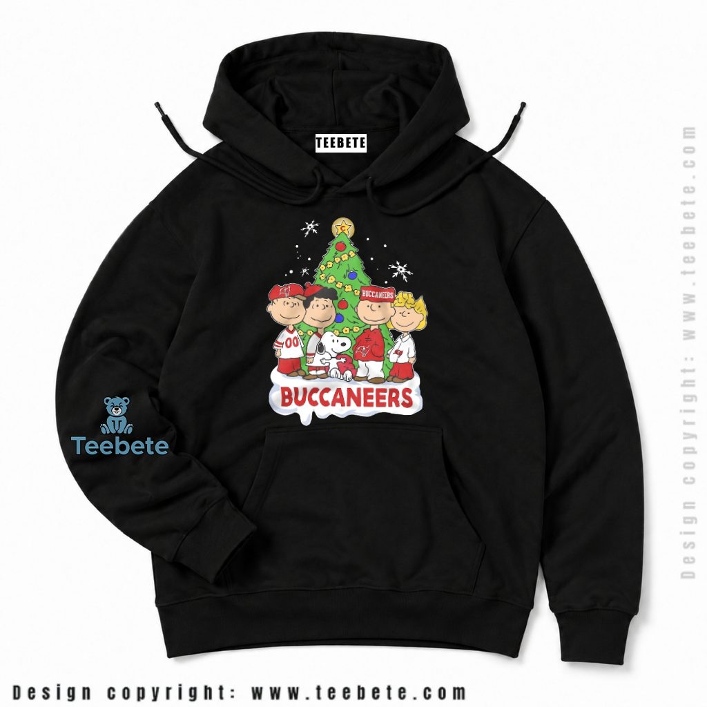 Tampa Bay Buccaneers Peanuts Gang Christmas Tree Hoodie Tampa Bay Buccaneers Peanuts Gang Christmas Tree Hoodie